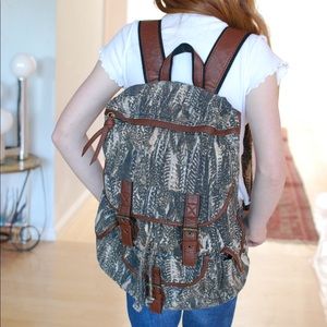 UO Ecote Canvas Leather Backpack